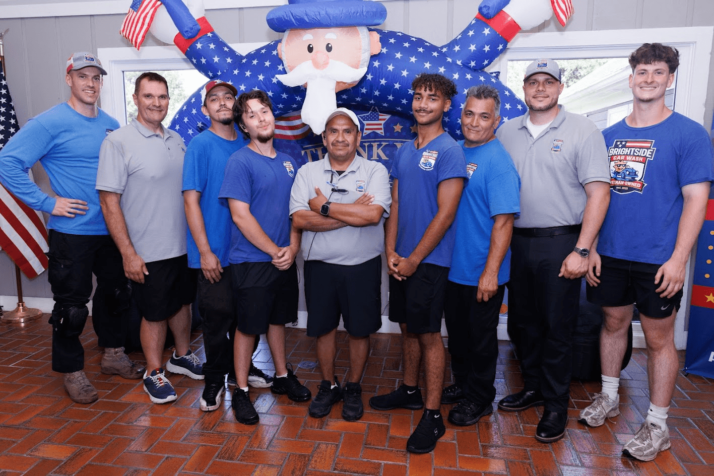 Brightside Car Wash team